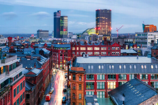 Manchester cityscape skyline